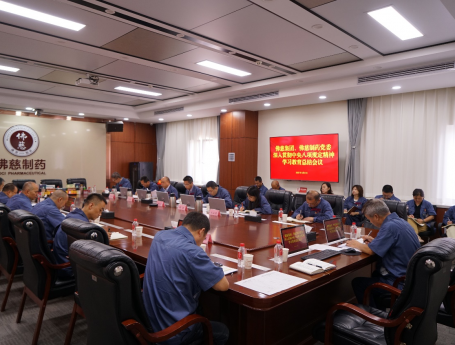 佛慈集团党委召开深入贯彻中央八项规定精神学习教育总结会议